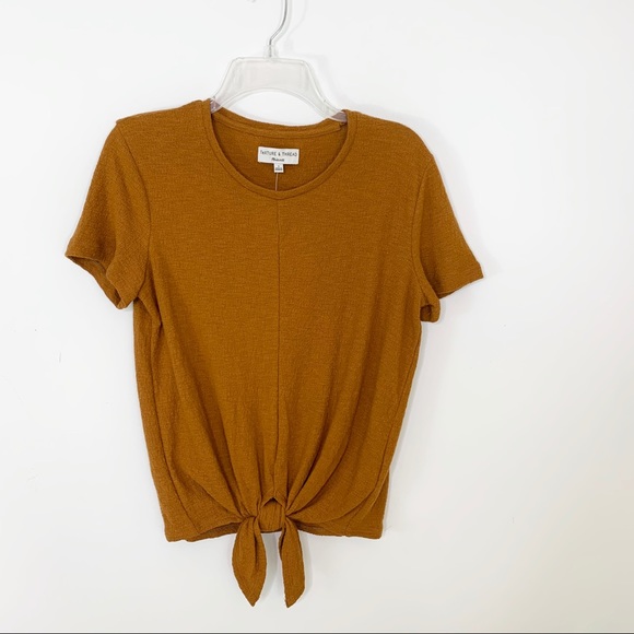 Madewell Texture & Thread Tie Front Top S NWT - Picture 3 of 11